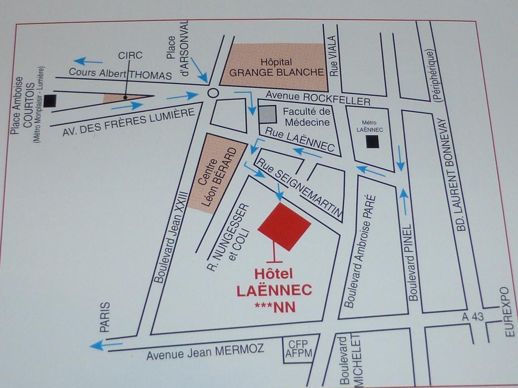 Laennec Hotel Lyon Bagian luar foto
